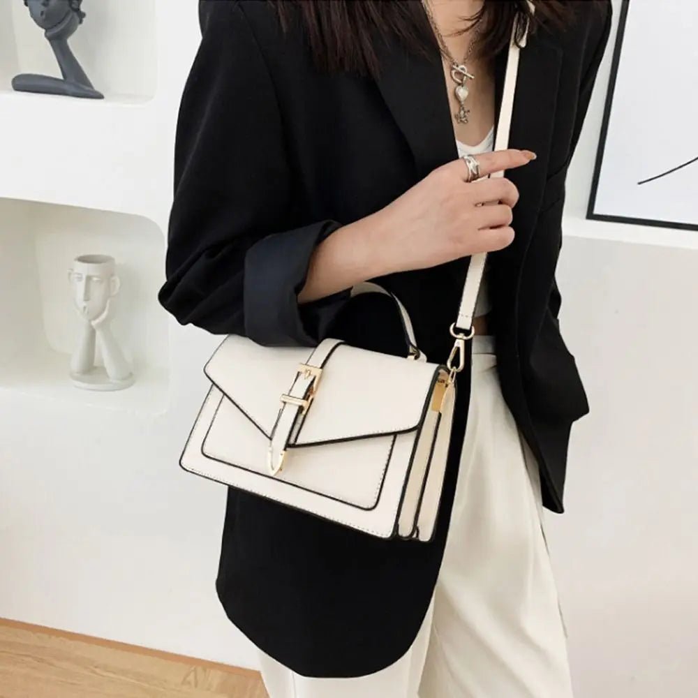 OLIVIA FLAP-TASCHE – KOMPAKTE LEDER-UMHÄNGETASCHE MIT KLAPPE