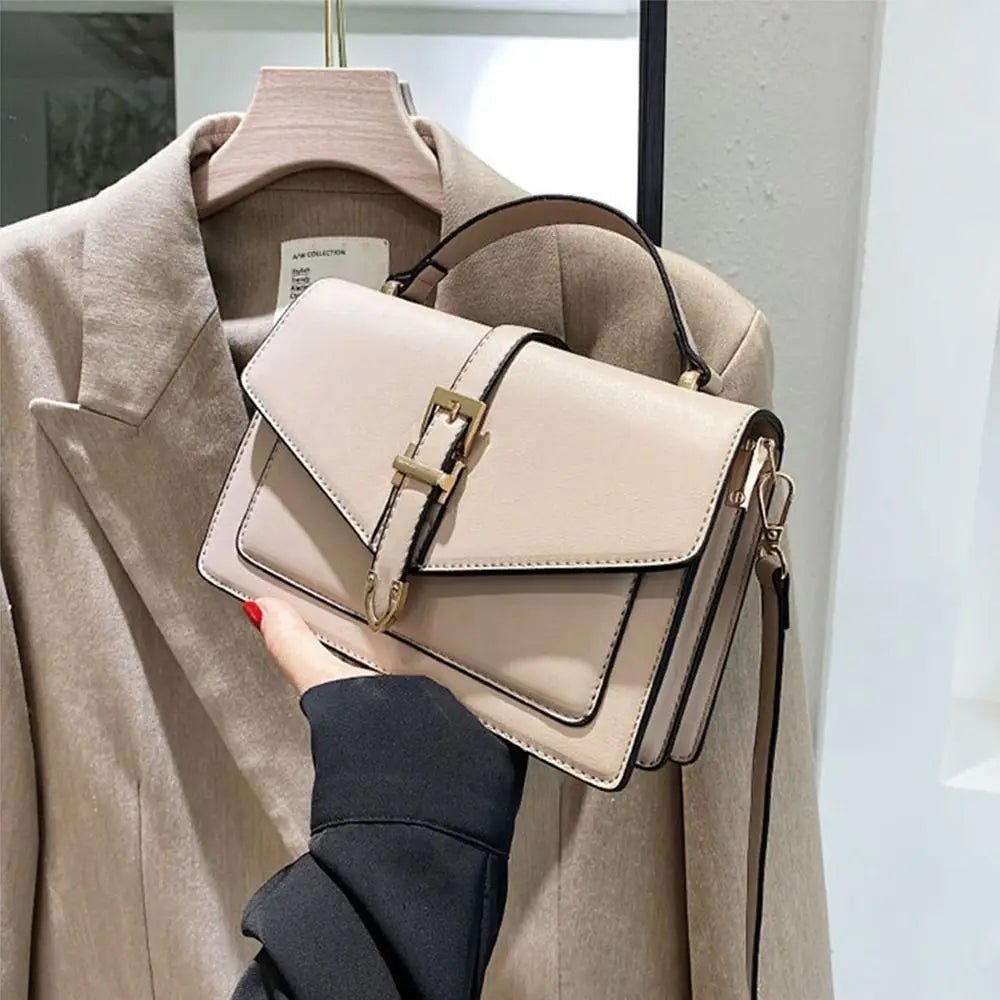 OLIVIA FLAP-TASCHE – KOMPAKTE LEDER-UMHÄNGETASCHE MIT KLAPPE