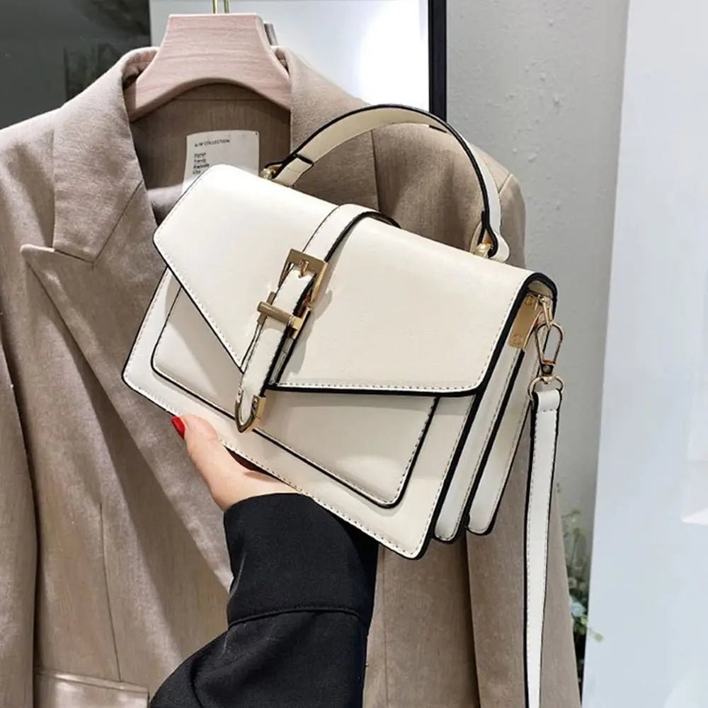 OLIVIA FLAP-TASCHE – KOMPAKTE LEDER-UMHÄNGETASCHE MIT KLAPPE