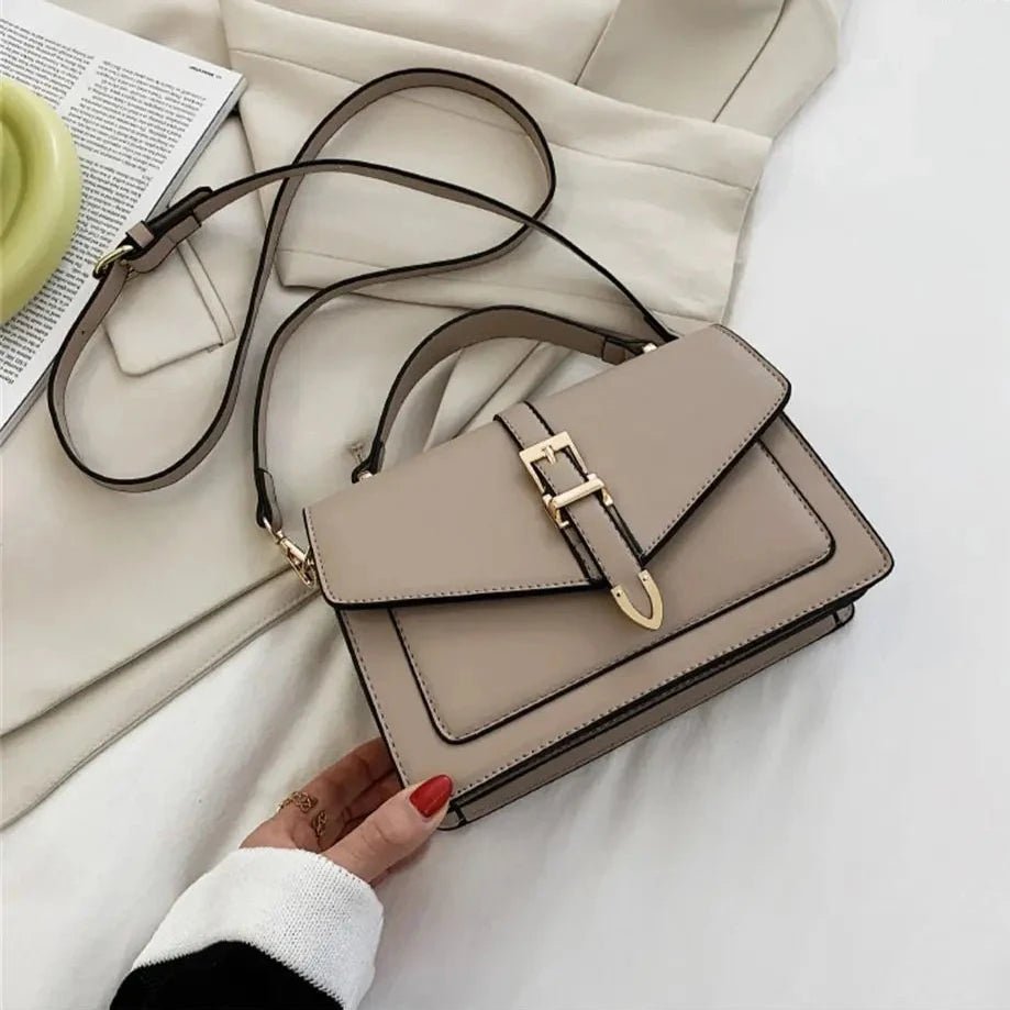 OLIVIA FLAP-TASCHE – KOMPAKTE LEDER-UMHÄNGETASCHE MIT KLAPPE
