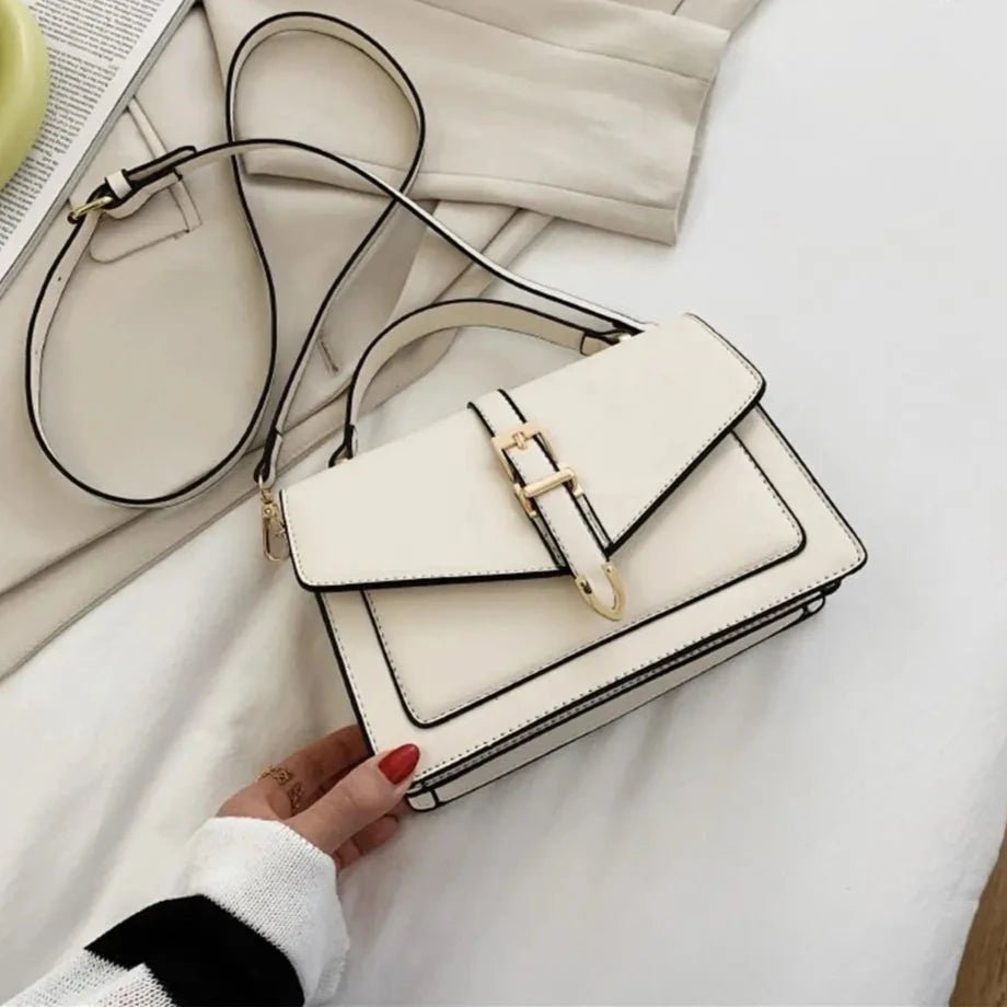 OLIVIA FLAP-TASCHE – KOMPAKTE LEDER-UMHÄNGETASCHE MIT KLAPPE