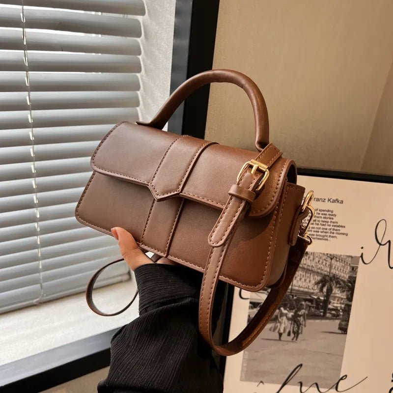 TISHA VINTAGE-SHOULDERBAG – KOMPAKTE RETRO-SCHULTERTASCHE MIT RIEMEN