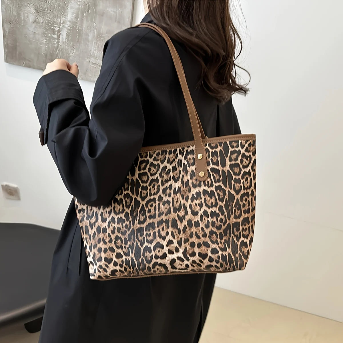 BARLETA SHOPPERTASCHE – LEOPRINT & KLEINE INNENTASCHE