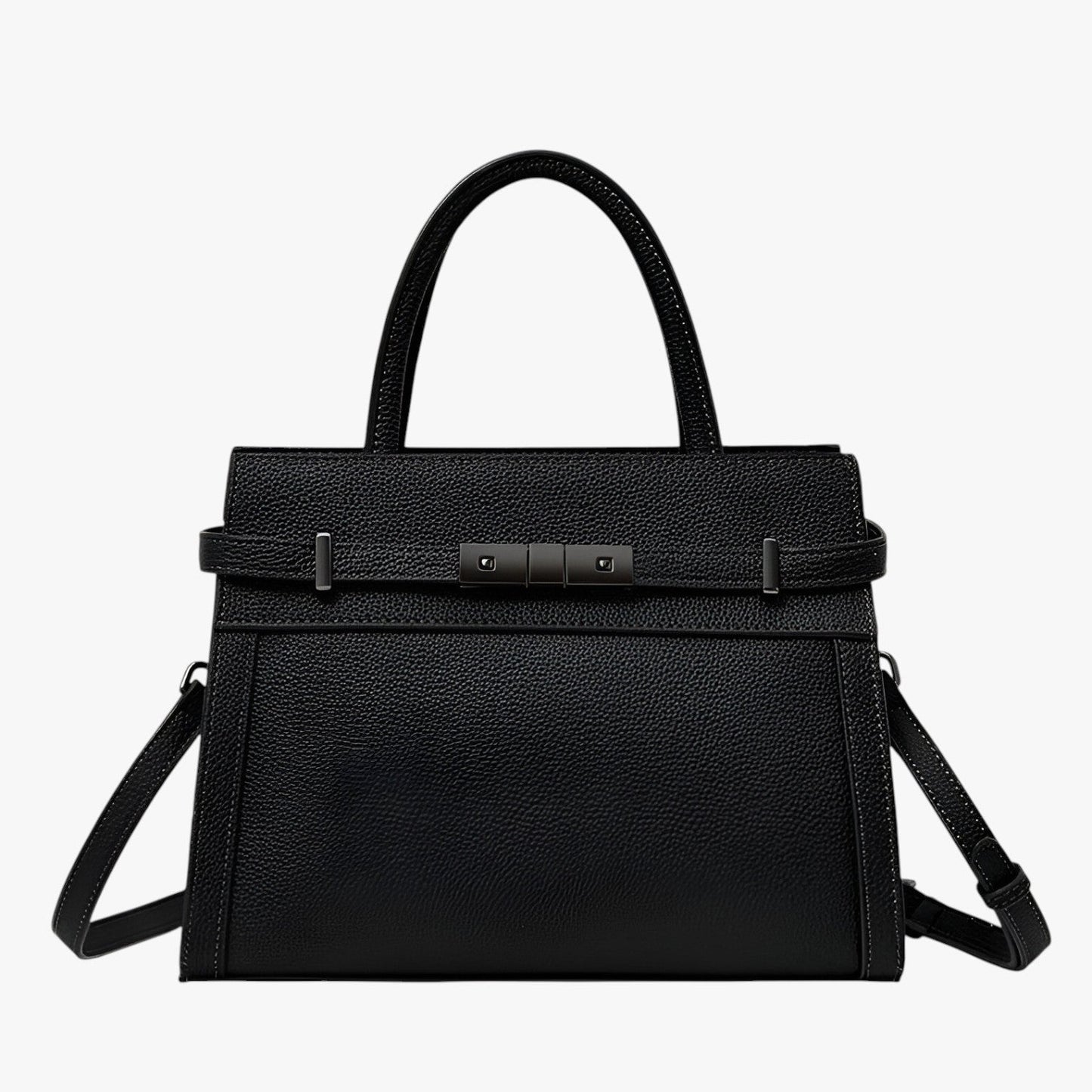 ZARIYA | SCHULTERTASCHE IM KLASSISCHEN LOOK MIT METALLDETAILS
