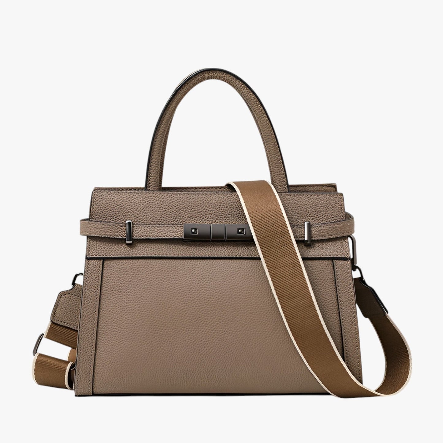 ZARIYA | SCHULTERTASCHE IM KLASSISCHEN LOOK MIT METALLDETAILS