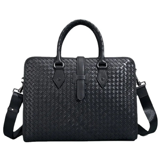 TREVISO BUSINESS-AKTENTASCHE AUS LEDER MIT GEPRÄGTEM DESIGN