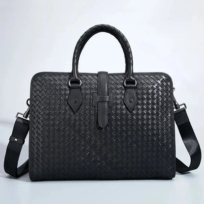 TREVISO BUSINESS-AKTENTASCHE AUS LEDER MIT GEPRÄGTEM DESIGN