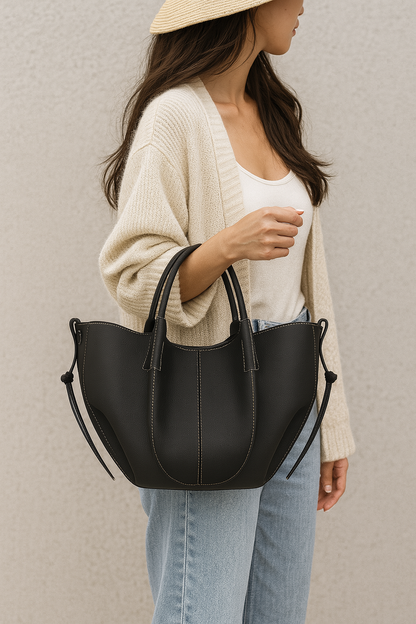 SORELLA | HANDTASCHE MIT LEDER-OPTIK