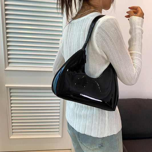 NOELIA HOBO-TASCHE – GLÄNZENDE SHOULDER BAG AUS PU-LEDER