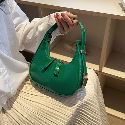 NOELIA HOBO-TASCHE – GLÄNZENDE SHOULDER BAG AUS PU-LEDER