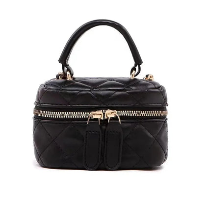 MAÉLYS MINI UMHÄNGETASCHE – ELEGANTE BOX-BAG MIT KETTE & GRIFF