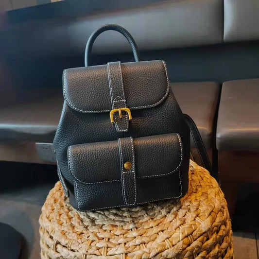 FLAVIA RUCKSACK – ELEGANTER CITY-RUCKSACK MIT SCHNALLE UND FÄCHERN