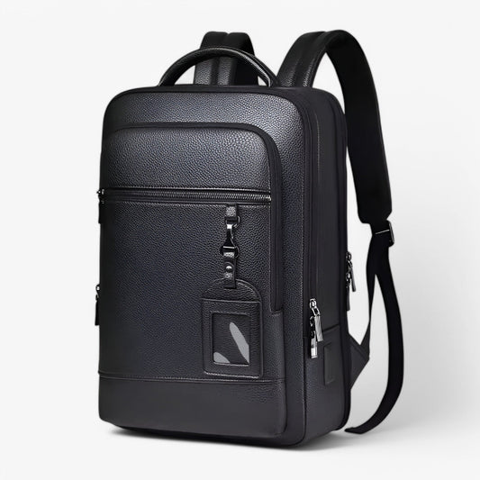 VALENCIA LAPTOPRUCKSACK AUS LEDERLOOK FÜR BÜRO UND REISEN