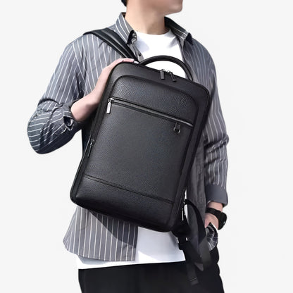 VALENCIA LAPTOPRUCKSACK AUS LEDERLOOK FÜR BÜRO UND REISEN