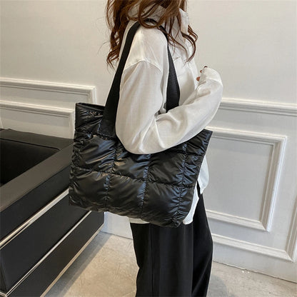 LAVINIA GESTEPPTE SHOPPER-TASCHE AUS BAUMWOLLE