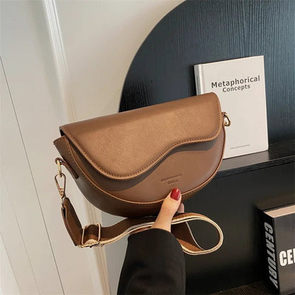 FIONA SATTELTASCHE – ELEGANTE LEDER-UMHÄNGETASCHE MIT KLAREM DESIGN