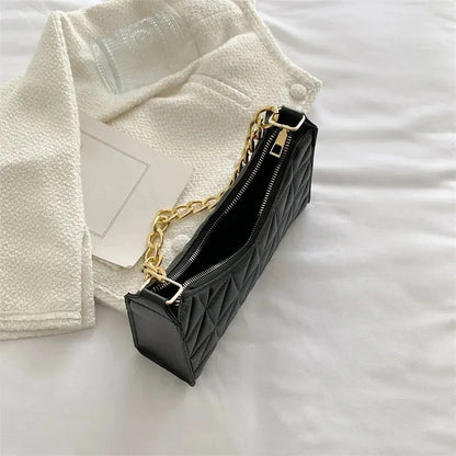 NAELIA | SCHULTERTASCHE MIT KARIERTEM LOOK