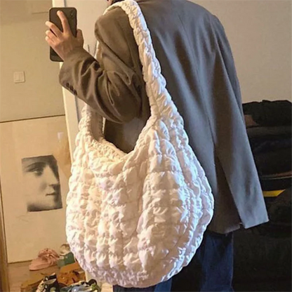 MAIRÉN PLISSIERTE SCHULTERTASCHE MIT GROSSER KAPAZITÄT