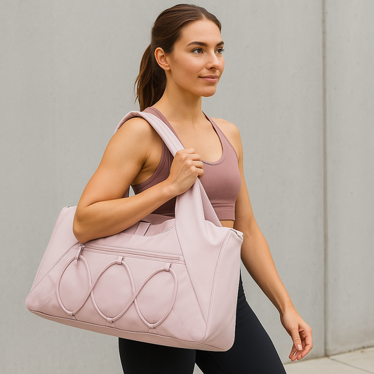 Große Frauen Handtasche mit Yoga Tasche