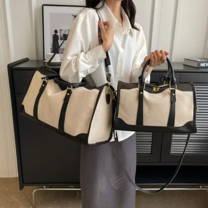 SIENA WEEKENDER-REISETASCHE AUS CANVAS UND LEDERDETAILS