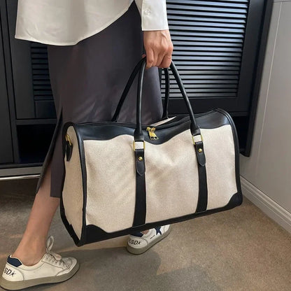 SIENA WEEKENDER-REISETASCHE AUS CANVAS UND LEDERDETAILS