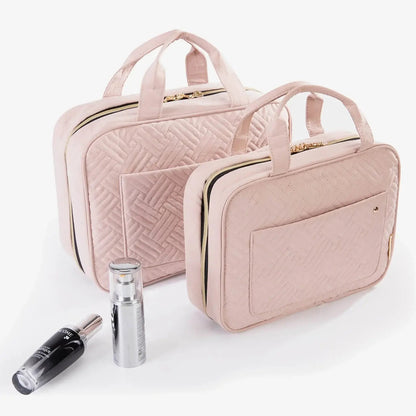 NAYLA KULTURBEUTEL – FALTBARE BEAUTYTASCHE MIT HAKEN
