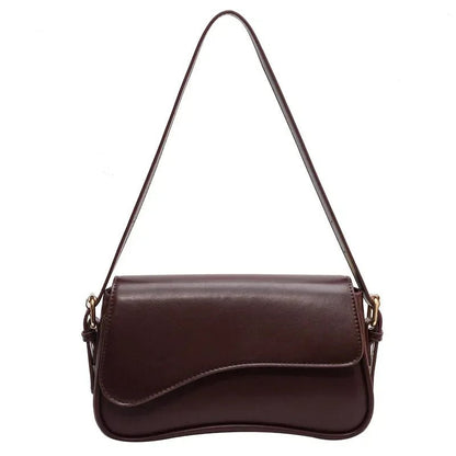 JUNEESA FLAP UMHÄNGETASCHE – VINTAGE-SCHULTERTASCHE MIT KLAPPVERSCHLUSS