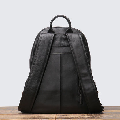 LEANDRO RUCKSACK AUS ECHTLEDER IN SCHWARZ