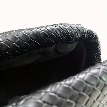 LORENA – GEFLOCHTENE CLUTCH AUS KUNSTLEDER