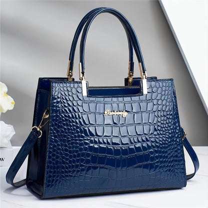 MELINDA KROKODILTASCHE – LUXURIÖSE HANDTASCHE MIT GLANZ-FINISH