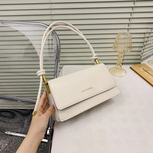 MEIXIAOMEI UMHÄNGETASCHE – KLASSISCHE SHOULDER BAG IN CREME ODER BRAUN