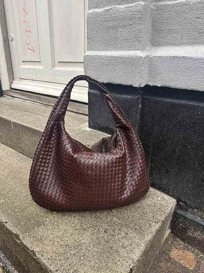 NOVA – GEFLOCHTENE HOBO-SCHULTERTASCHE IN LEDEROPTIK (XL)