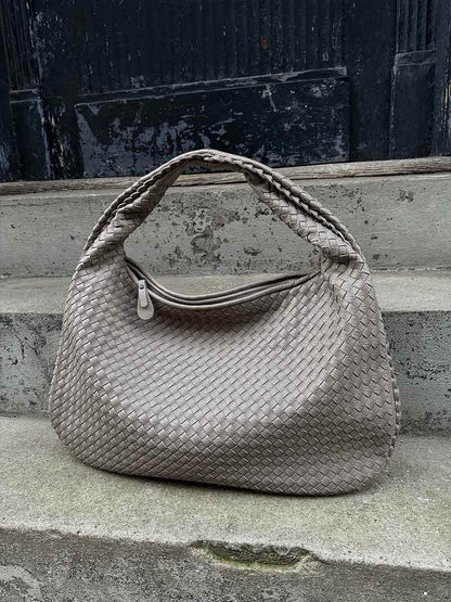 NOVA – GEFLOCHTENE HOBO-SCHULTERTASCHE IN LEDEROPTIK (XL)