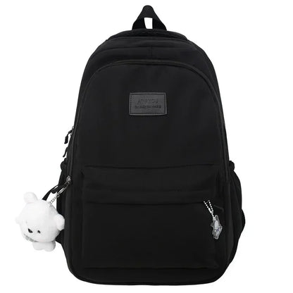 TESSA RUCKSACK – WASSERDICHTER COLLEGE-RUCKSACK MIT TEDDY-CHARM