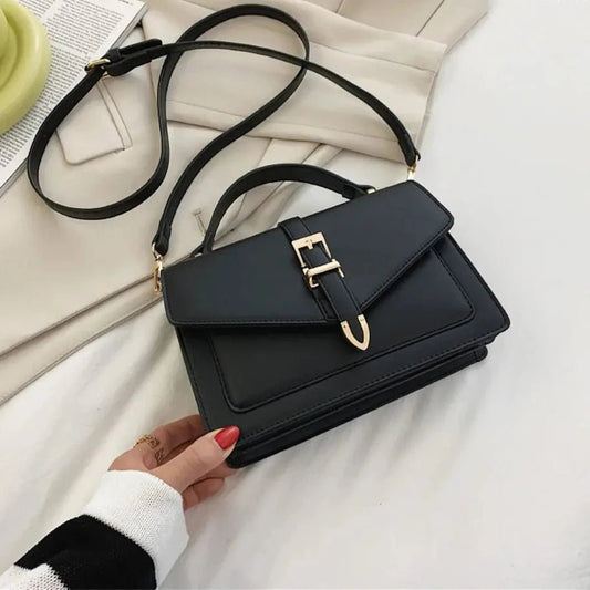 OLIVIA FLAP-TASCHE – KOMPAKTE LEDER-UMHÄNGETASCHE MIT KLAPPE