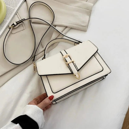 OLIVIA FLAP-TASCHE – KOMPAKTE LEDER-UMHÄNGETASCHE MIT KLAPPE