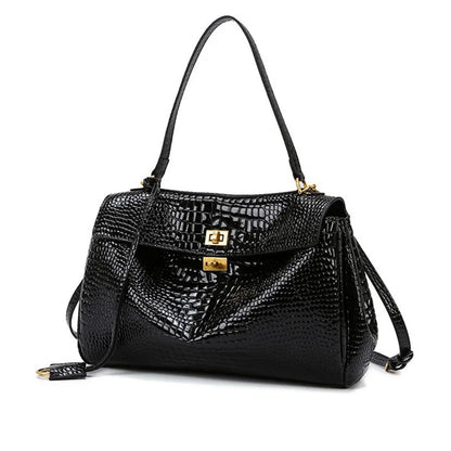 PAVIA SHOPPER-TASCHE AUS WEICHEM LEDER IN SCHWARZ
