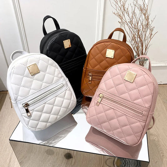 NOUVELLE SCHULTERTASCHE – STEPP-RUCKSACK FÜR DAMEN MIT GOLDDETAILS