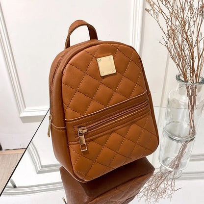 NOUVELLE SCHULTERTASCHE – STEPP-RUCKSACK FÜR DAMEN MIT GOLDDETAILS