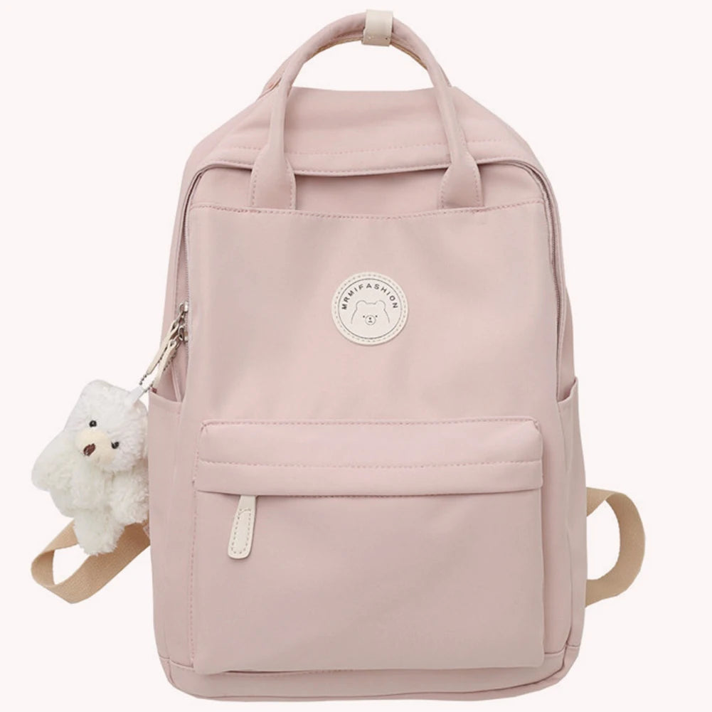 MAELI SCHULRUCKSACK – GROßES FASSUNGSVOLUMEN MIT PLÜSCHANHÄNGER