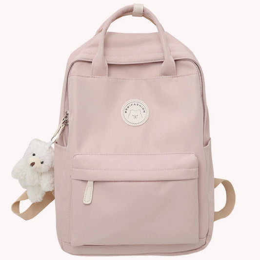 MAELI SCHULRUCKSACK – GROßES FASSUNGSVOLUMEN MIT PLÜSCHANHÄNGER