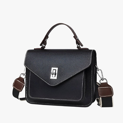 VALERIA SCHULTERTASCHE MIT KONTRASTGURT UND FARBKONTRASTEN