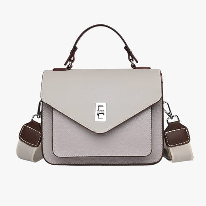 VALERIA SCHULTERTASCHE MIT KONTRASTGURT UND FARBKONTRASTEN