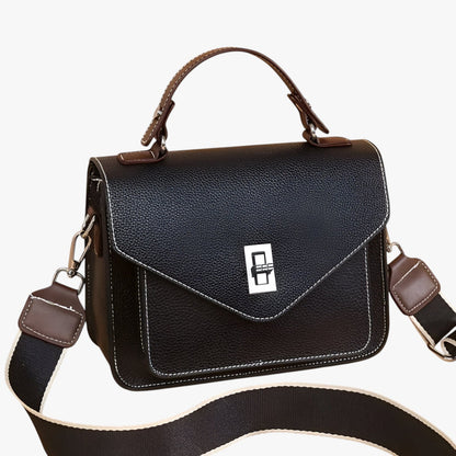 VALERIA SCHULTERTASCHE MIT KONTRASTGURT UND FARBKONTRASTEN