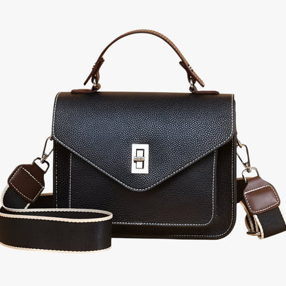 VALERIA SCHULTERTASCHE MIT KONTRASTGURT UND FARBKONTRASTEN