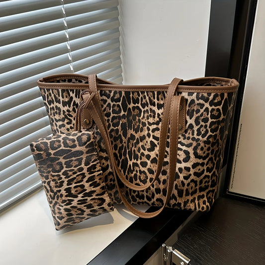 BARLETA SHOPPERTASCHE – LEOPRINT & KLEINE INNENTASCHE