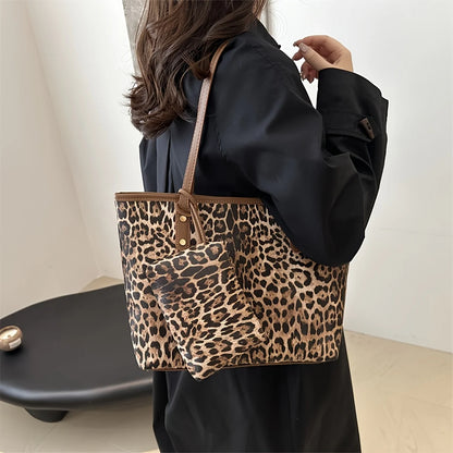 BARLETA SHOPPERTASCHE – LEOPRINT & KLEINE INNENTASCHE