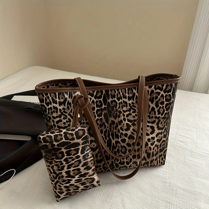 BARLETA SHOPPERTASCHE – LEOPRINT & KLEINE INNENTASCHE